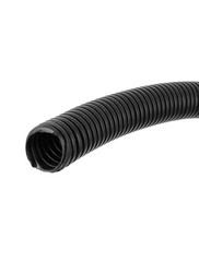 3.7 M 20×25 mm Plastic Corrugated Conduit Tube for Garden,Office Black