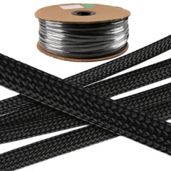 30 Colours Expandable Braid Sleeving 3mm-100mm Cable Tidy Wire Flexible Tubeing