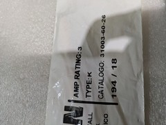 Cooper Kearney 31003 Type K Fuse Link 3A Fit-All Fast Eaton Power New