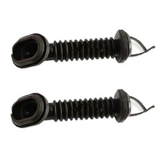 2PC 25x39mm Car Harness Wiring Door Tube Rubber Sleeve Dust-proof Oval Black HOT