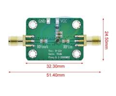 1PC RF Wideband Amplifier Low-noise LNA Broadband Module Gain 32dB 0.1-2000MH​z