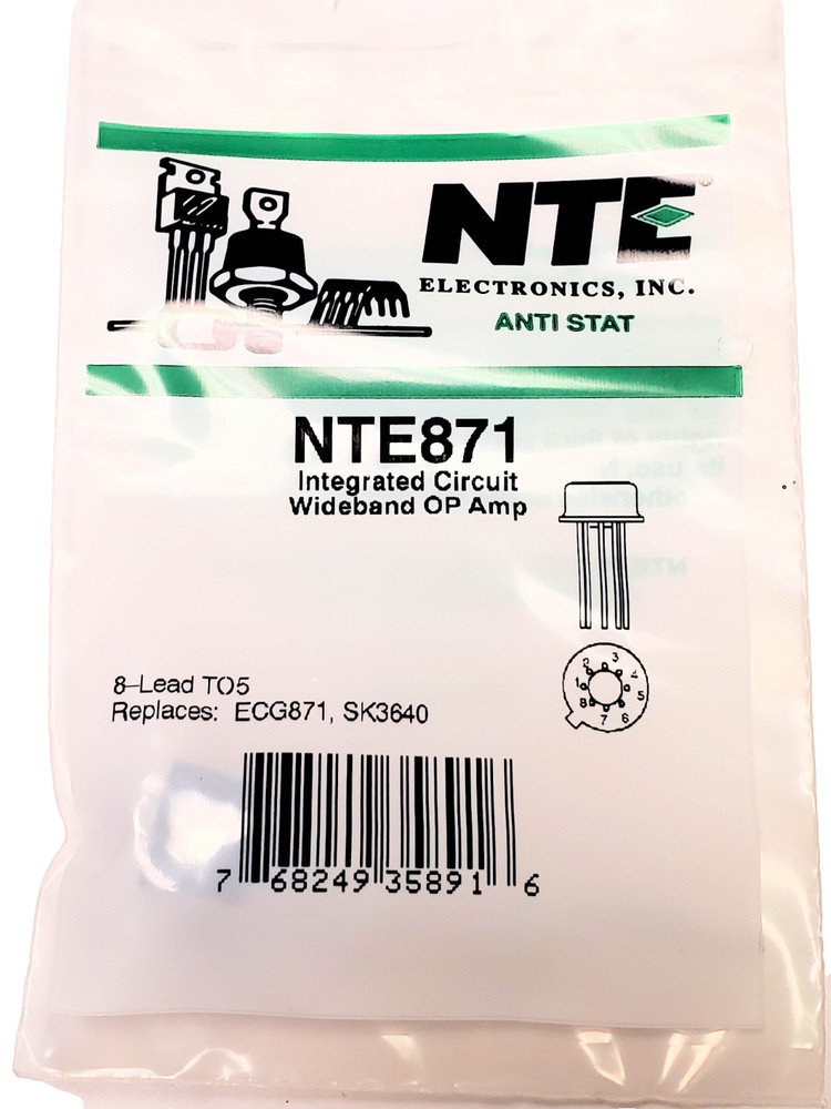 NTE871 “Original” NTE AKA CA3100T 8P TO-5 IC 1 pc