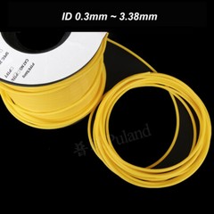 Yellow PTFE Tubing Pipe 150V High Temp Hose Tube ID 0.3~ 3.38mm All Size Choose