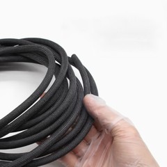 Φ1-50mm Silicon Fiber Glass Tube High Temperature Insulated Sleeving Black/White