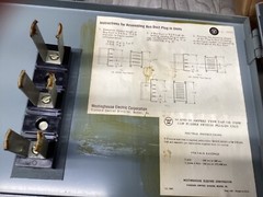 Westinghouse Bus Plug Busway COP-321 Fusible Switch 240V 30A #05G130PR7*CO