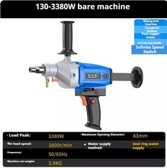 Electric Diamond Core Drill Concrete Core Drill Dry and Wet Torque Drill