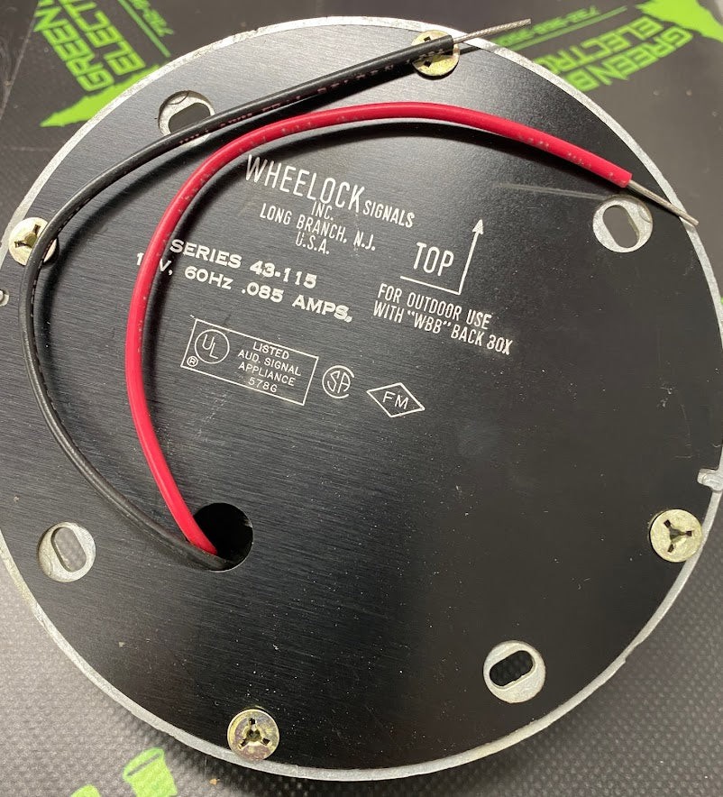 43-115 – WHEELOCK – 115V 60HZ.085 AMP BELL – replacement insert – color : silver