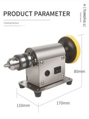 Multifunction Polishing Machine Jewelry Rock Mill Benchtop Grinding Bench Lathe
