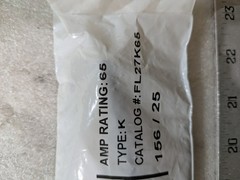 Eaton FL27K65 Type K Fitall Fuse Link 65A 27kV Cooper Power Kearney Industrial