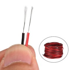 28AWG 15M Red Black Wire LED Strip Extension Cable Cord 2Pin