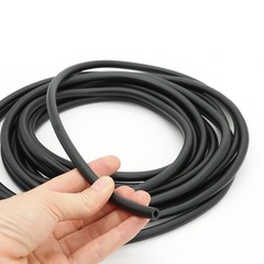 Black Fluorine Rubber Tube Fuel Hose Petrol Diesel Oil Line Pipe Tubing Ø 1-32mm
