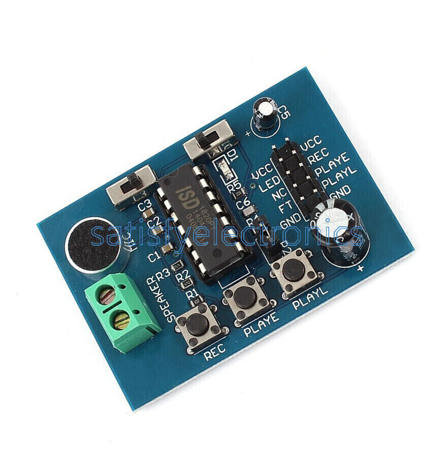 ISD1820 Sound Recorder Voice Recording Module With Micophone Loudspeaker