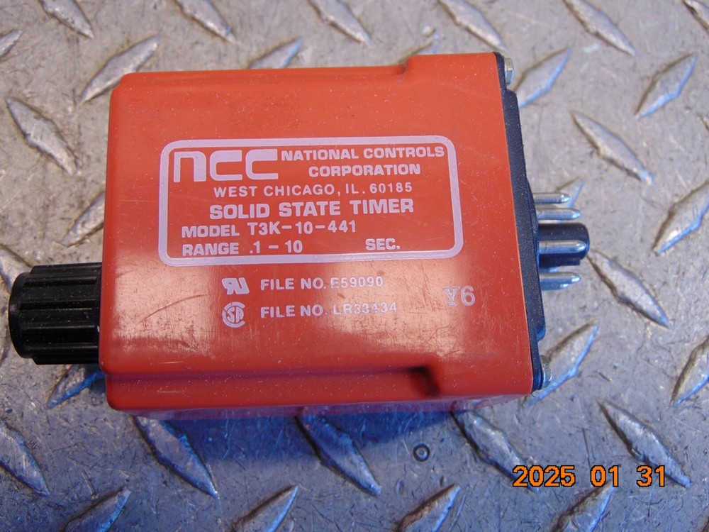 NCC T3K-10-441 SOLID STATE TIMER .1-10 SECONDS