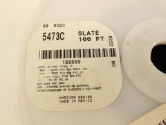 Alpha Wire 5473C Slate Cable 300V 24AWG Length Unknown – NEW Surplus!