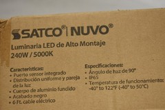 Satco Nuvo LED UFO High Bay 240W 5000K Daylight IP65 90 Deg Beam 65-788R2 13.4in