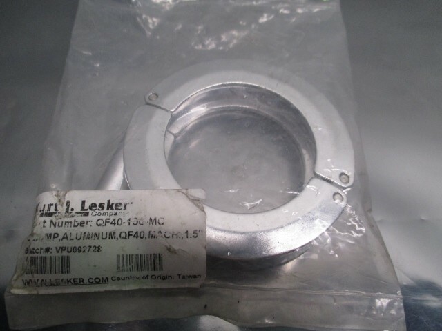 CLAMP, FLANGE, QF40-150-MC, ALUMINUM QF40, MACH.,1.5″, NW40 KF40, 105360