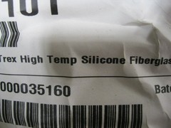 TPC 49101 3/4 inch Thermo-Trex Silicone Fiberglass Sleeve High Temp 500F, per ft