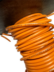 CME E102470 Orange Machine Tool Wire 10 AWG Approx 90′ Long, 3 lbs 2oz