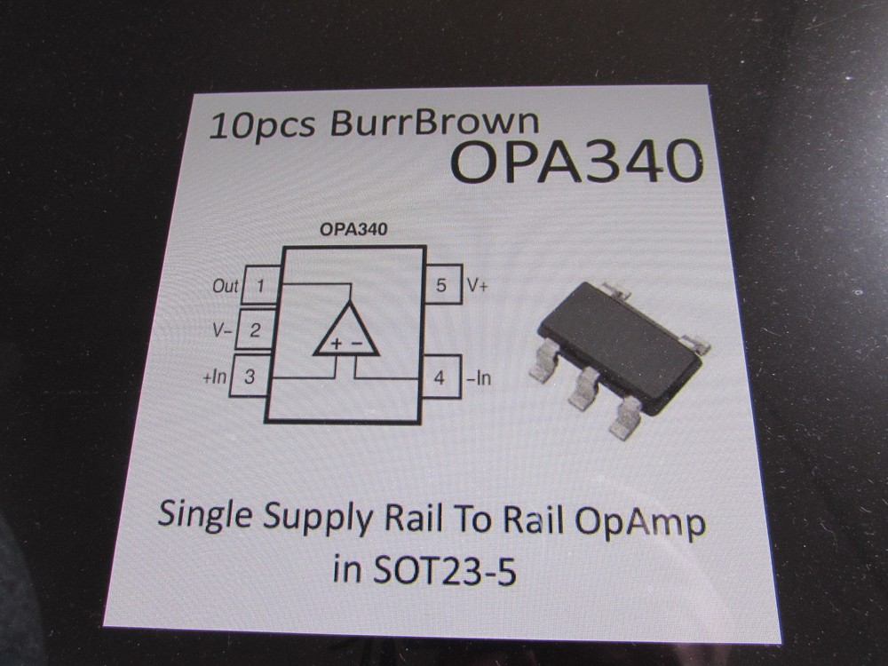 OPA340NA Genuine TI Burr Brown OP Amp Single GP R-R I/O 5.5V 5-Pin SOT-23, 5pcs