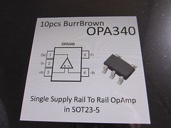OPA340NA Genuine TI Burr Brown OP Amp Single GP R-R I/O 5.5V 5-Pin SOT-23, 5pcs