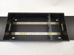 ETC DIN28 Large Type-1 Din Rail Enclosure Black 14″ x 28″ – NEW Surplus!