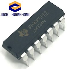 5PCS Texas Instruments LM324N LM324 – Low Power Quad Op-Amp – New IC