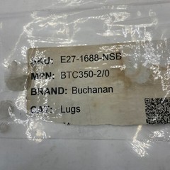 Buchanan BTC350-2/0 Tap Connector 350 MCM – 2/0 AWG CU9AL BTC35020 ✅