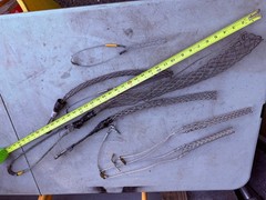Lot of 7 Assorted Grip Electrical Wire Pulling/ Cable Support Devices