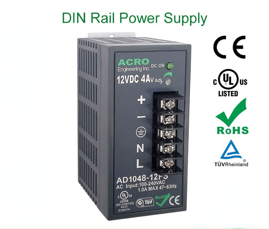 1Pcs New ACRO AD1048-12FS 12V 4A Rail Type Switching Power Supply