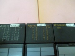Mitsubishi Q2ASHCPU PLC Module w A1SX42 Input A1SY42 Output A1S68DAV Converter