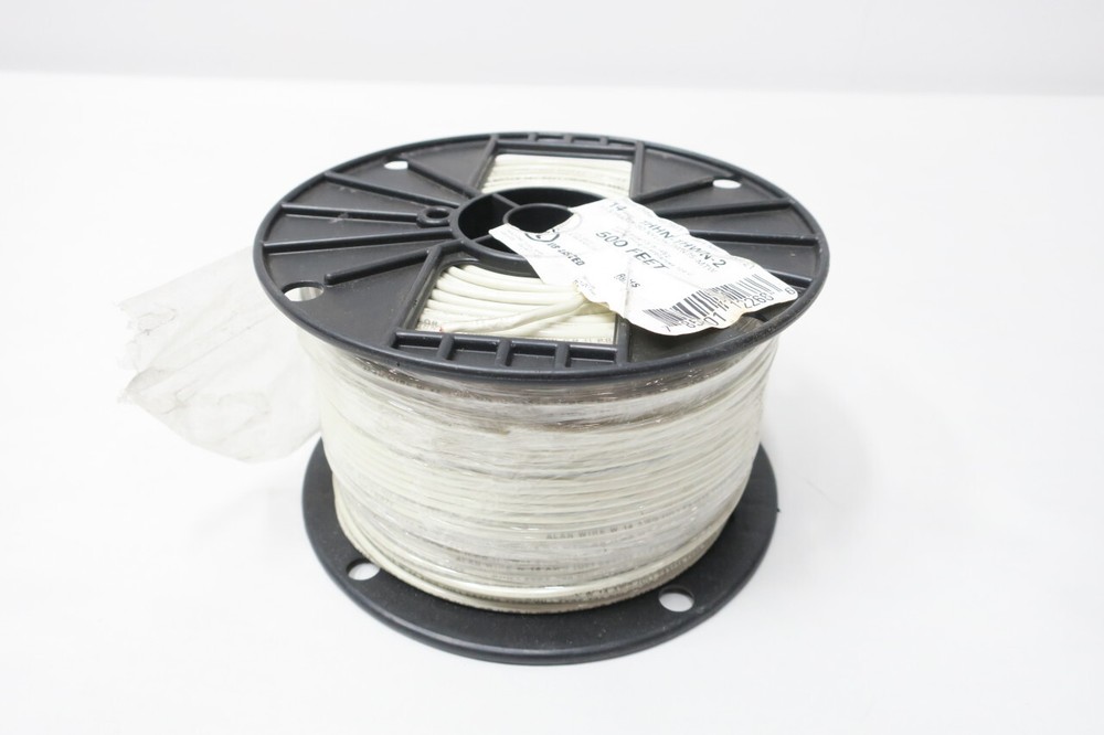 Alan Wire 14N621 Thhn-thwn-2 White Machine Tool Wire 14awg 500ft
