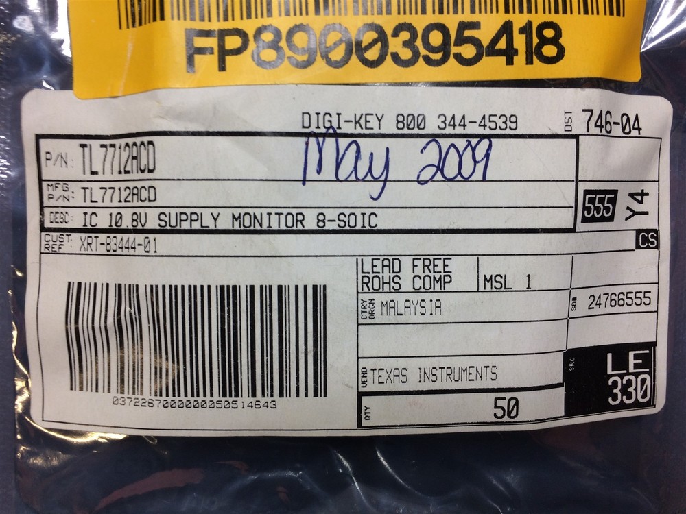 TL7712ACD TEXAS INSTRUMENTS IC 10.8V SUPPLY MONITOR 8-SOIC ROHS 10 PIECES