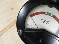 Vintage Weston Model 2531 Analog Panel Meter TEST Gauge FS 50 uA DC Round 3-Hole