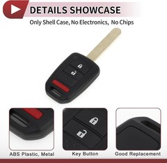 Replacement Key Fob Shell Case MLBHLIK6-1T for 2014-2016 Honda CR-V & 2015-2020