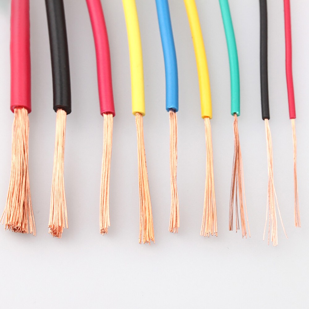 Flexible RV 0.12~0.75mm² Electrical Single Core Multi-strand Copper Wire Cable
