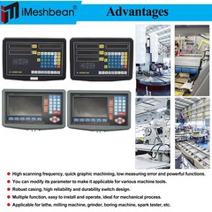 US 2/3Axis Digital Readout DRO Display Linear Scale Encoder for Bridgeport Mill
