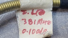 10” (inches) long Semi-Rigid CABLE 10046647-1 W/ RF Microwave Male SMA Connector