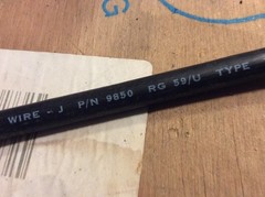 Alpha Wire TRIAXIAL 9850 RG 59/U Triaxial Cable 20 AWG 75 OHM / 25 FT