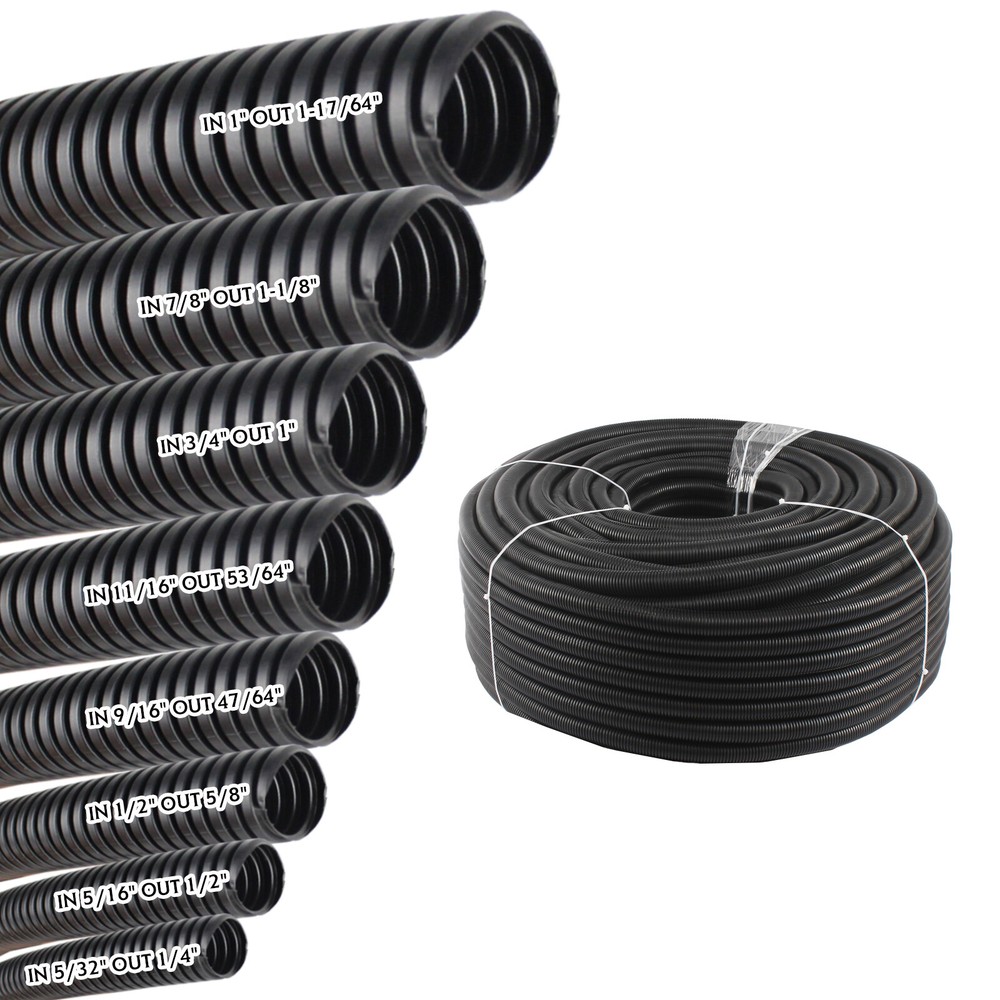 Split Conduit Corrugated Cable Loom Sleeving Protect for Tube Wire Core Harness