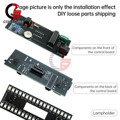 DIY Digital Clock Kit Voice Control Music Spectrum Display LED Electronic Kit