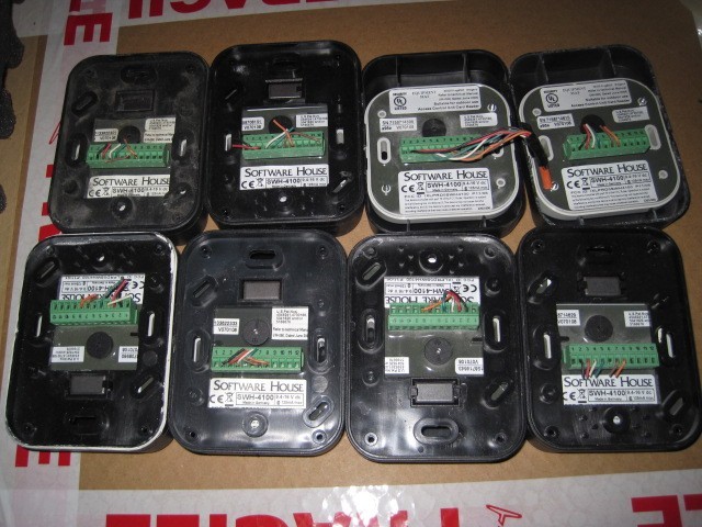 8 X Software House SWH 4100 Access Control Unit Card Reader In/Outdoor Black
