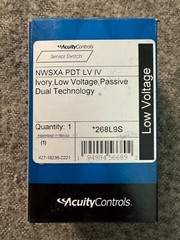 New Acuity nLight NWSXA-PDT-LV-IV Ivory Wall Occupancy Sensor Switch