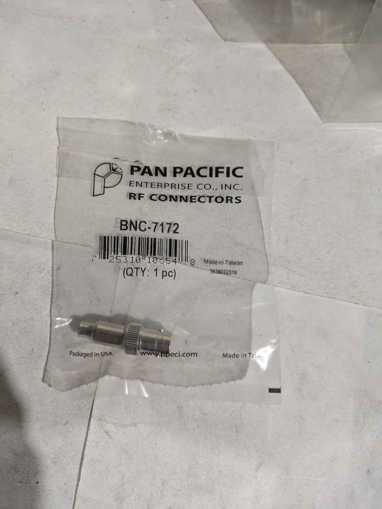 PAN PACIFIC RF CONNECTORS BNC 7172 EACH