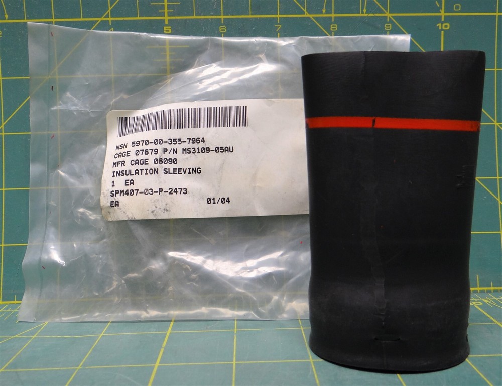Special Purpose Electrical Insulation Sleeving MS3109-05AU NSN: 5970-00-355-7964