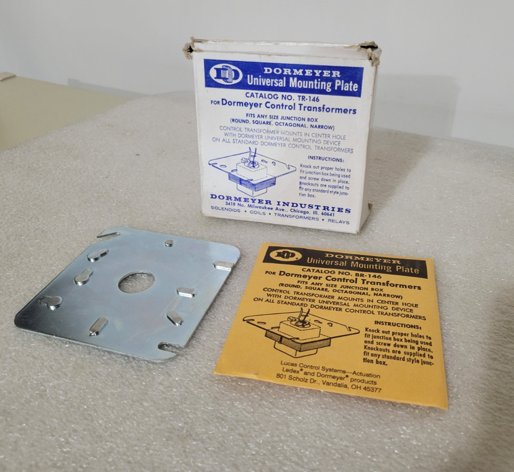 10 Pack Dormeyer TR-146 BR-146 Universal Mounting Plate – for Control Transforme
