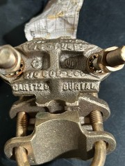 BURNDY GAR 1729 1-1/2″ Pipe GROUND CONNECTOR *MADE IN USA* QTY (1)