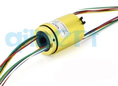 7/10/12.7mm Hole 2-12 Wire 2A 33mm OD 250Rpm Capsule Slip Ring Monitor Robotic