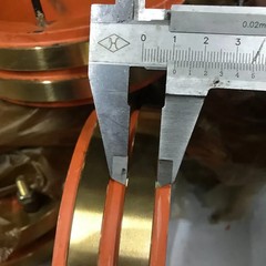 2-Ring 2-Way Conductive Ring Slip Ring Sliding Bracelet Copper Ring 100*135mm