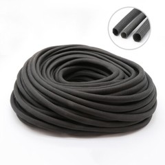 Black Fibreglass High Temperature Sleeving Wire Harness Cable Insulating Tube