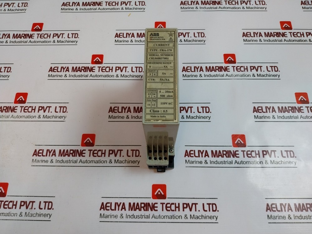 ABB TRA-170 Measuring Transducer 110VAC 500 Ohms 4…20mA